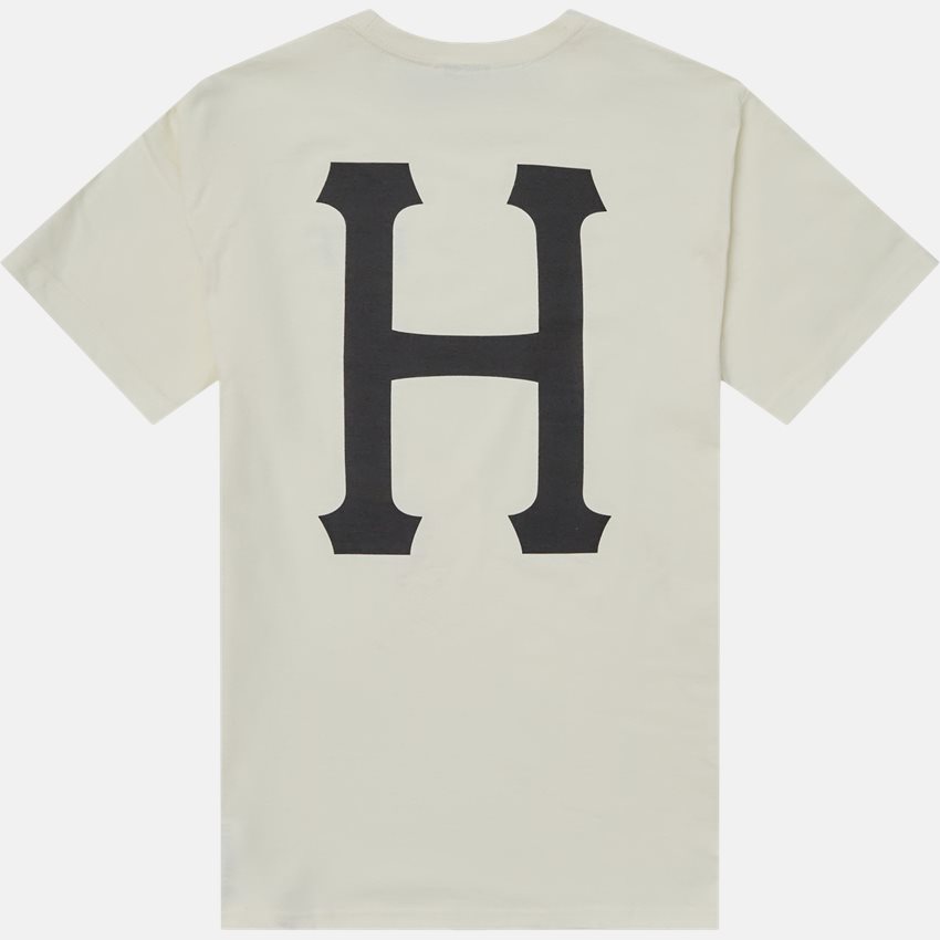 HUF T-shirts ESSENTIALS CLASSIC H SS TEE OFF WHITE